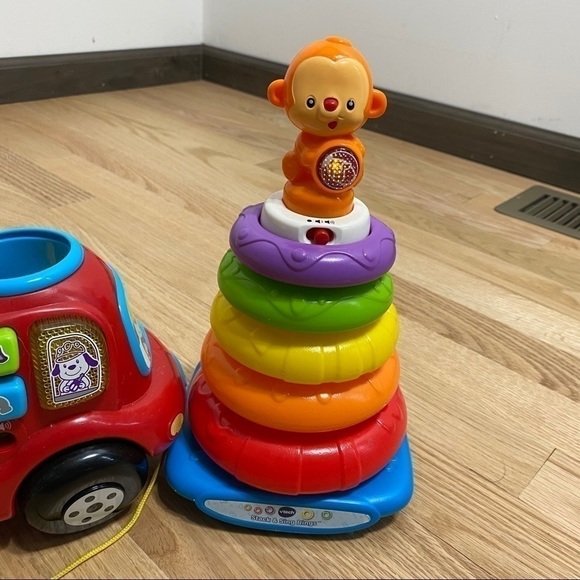 Vtech Drop & Go Truck & Monkey Stacker Toy Bundle - Picture 9 of 11